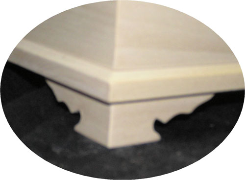 Decorative feet for 6" and 8" Trunk Boxes